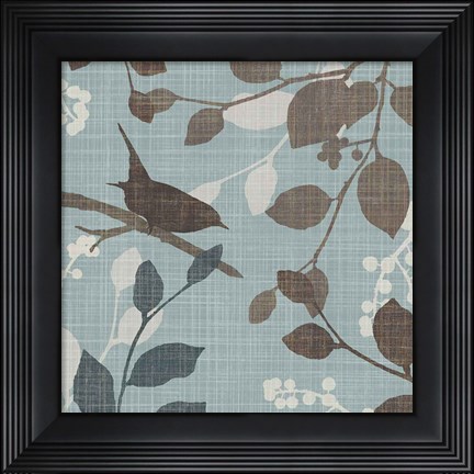 Framed Sparrow&#39;s Garden I Print