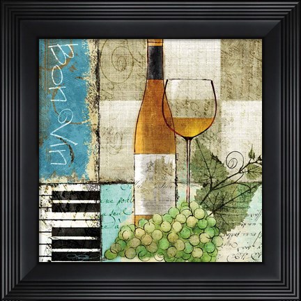 Framed Bon Vin Print