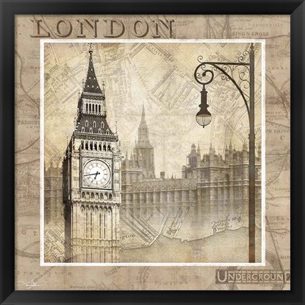 Framed London Calling Print