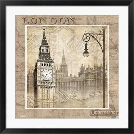 Framed London Calling Print