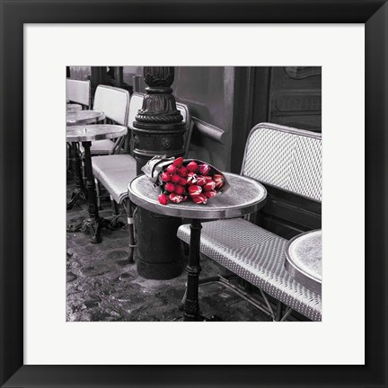 Framed Say It With Flowers I Print