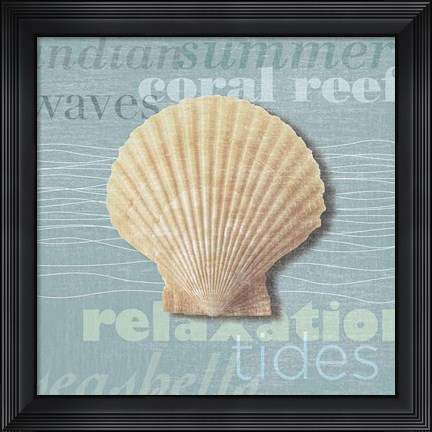 Framed Beach Collection III Print