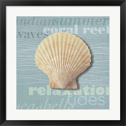 Framed Beach Collection III Print