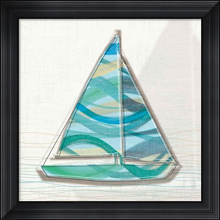 Framed Smooth Sailing I Print