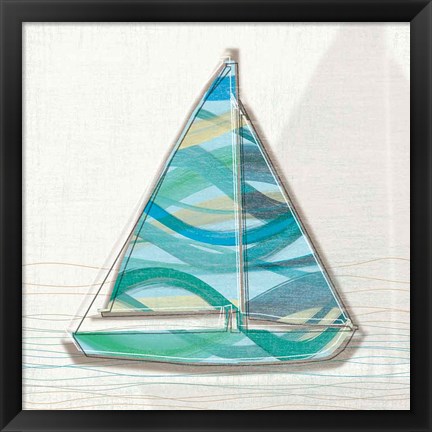 Framed Smooth Sailing I Print