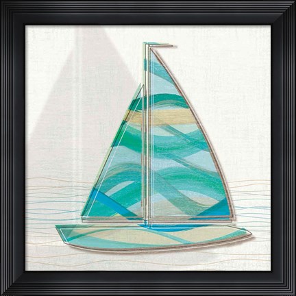Framed Smooth Sailing II Print
