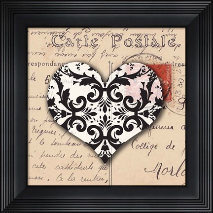 Framed Le Coeur d&#39;Amour IV Print