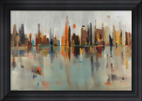 Framed Golden Harbor Print