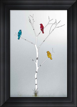 Framed Three In A Tree Print