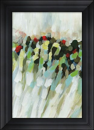 Framed Poppy Swirls I Print