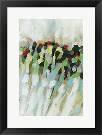 Framed Poppy Swirls I Print