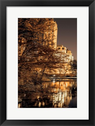 Framed Central Park Glow I Print