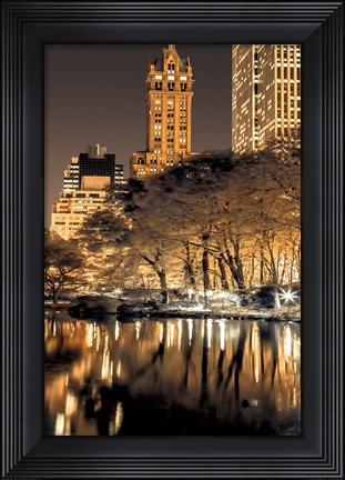 Framed Central Park Glow II Print