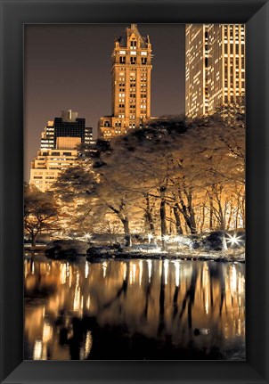 Framed Central Park Glow II Print