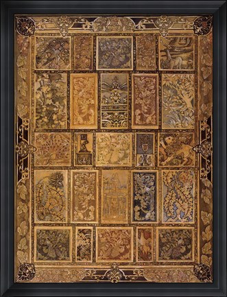 Framed Golden Tapestry Print