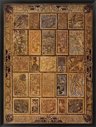 Framed Golden Tapestry Print
