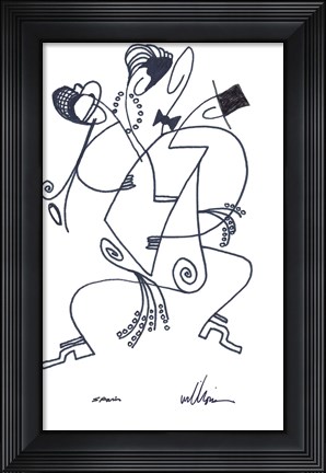 Framed Spanish Sketches III Print
