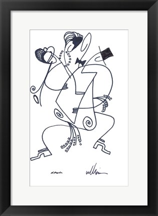 Framed Spanish Sketches III Print