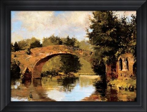 Framed Ruins At Lehon Print