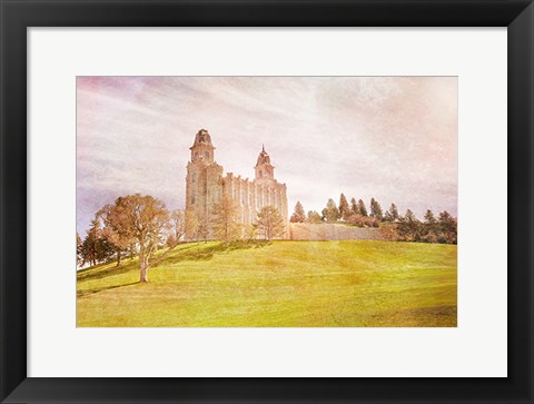 Framed Manti Temple II Print