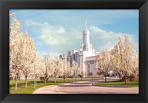 Framed Mt. Timpanogas Temple Print