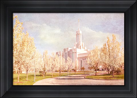 Framed Mt. Timpanogas Temple II Print