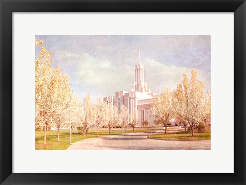 Framed Mt. Timpanogas Temple II Print