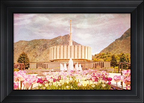 Framed Provo Temple II Print