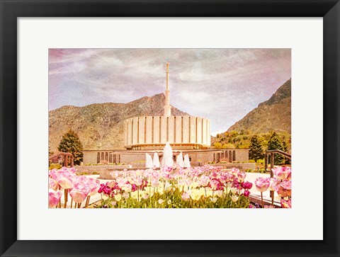 Framed Provo Temple II Print