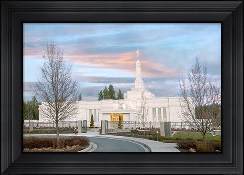 Framed Spokane Temple Print