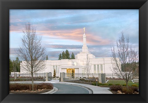 Framed Spokane Temple Print