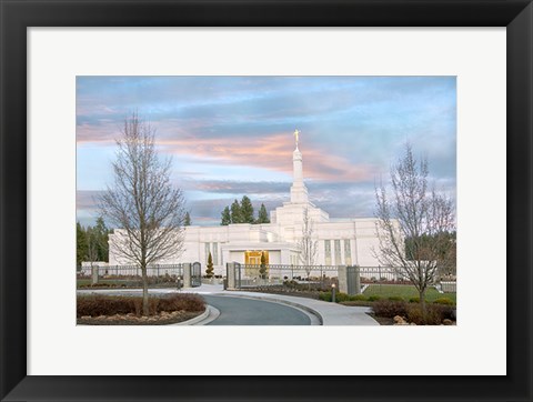 Framed Spokane Temple Print