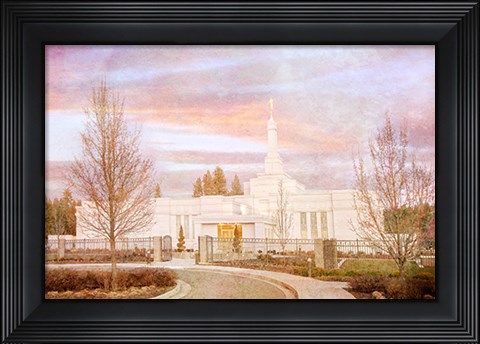 Framed Spokane Temple II Print