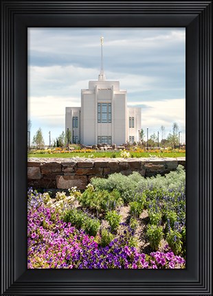 Framed Twin Falls Temple Print