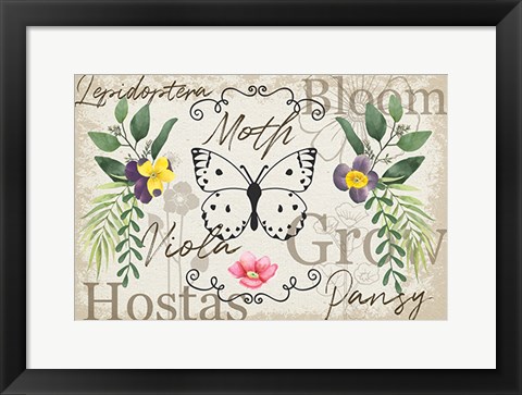 Framed Spring Flowers Print