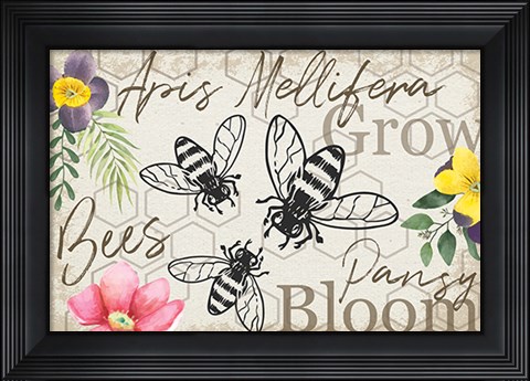 Framed Botany Art V Print