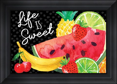 Framed Life is Sweet Print