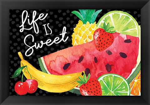 Framed Life is Sweet Print