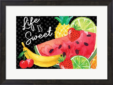 Framed Life is Sweet Print