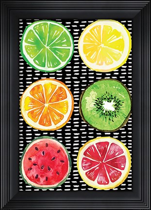 Framed Summer Sweetness Fruits Print