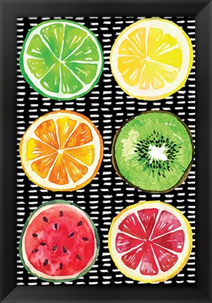 Framed Summer Sweetness Fruits Print