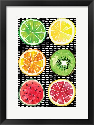 Framed Summer Sweetness Fruits Print