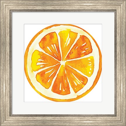 Framed Orange Plate Print