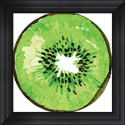Framed Kiwi Plate Print