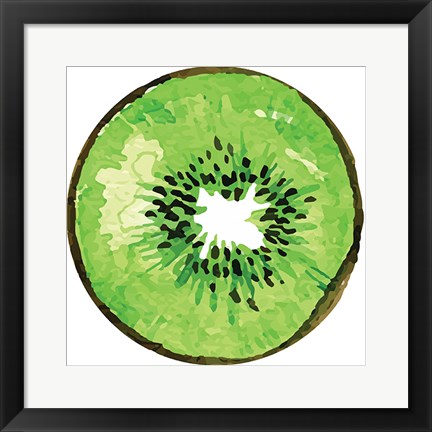 Framed Kiwi Plate Print