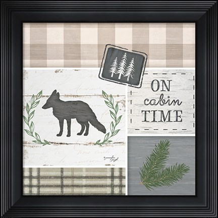 Framed On Cabin Time Print