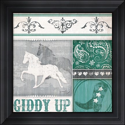 Framed Giddy Up Print