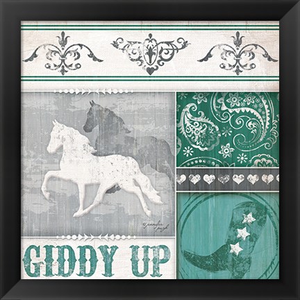 Framed Giddy Up Print