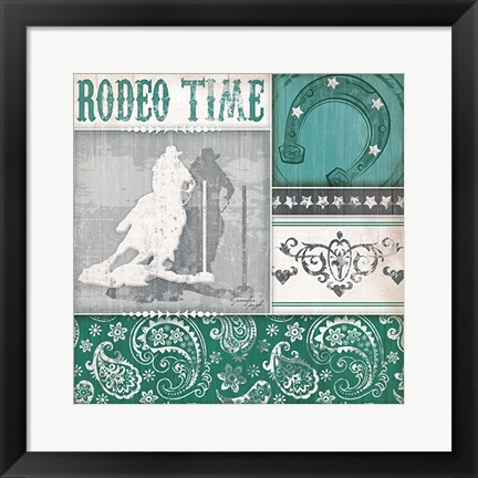 Framed Rodeo Time Print