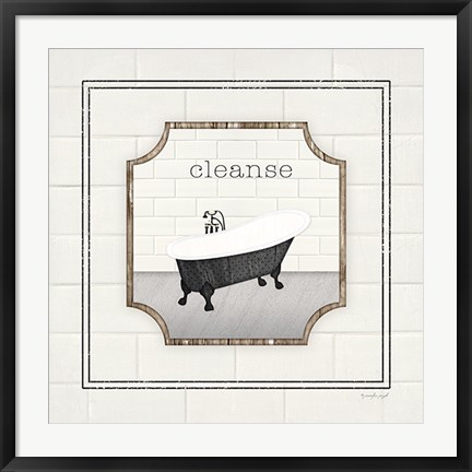 Framed Bath Cleanse Print